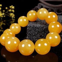 High-end collection full of yellow large Yunnan Longling Yunnan Longling Yu Lulu Pearl Round string hz01090