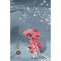 (Focus on Exemption) Contemporary Young Artist Meng Xiangli (Ask Ancient) Limited Edition Painting Ancient Style National Tide