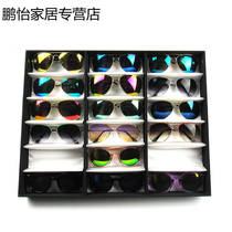  Sunglasses shelf glasses display box Glasses storage box Counter display stand stall placement box 18 grid can stand