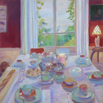 (Breakfast at the Dominique of Saint-Enion) Northwest graduate student Guo Junchi limited edition painting