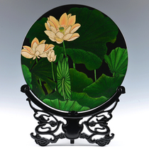 Lotus Leaf Tulip Pan Fujian Detire Lacquer handmade with large lacquer Xu Debigger Division works