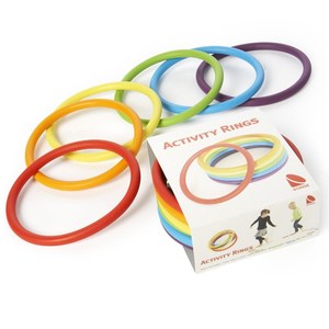 丹麦彩色游戏环早教室内跳圈圈儿童感统训练器材玩具体能敏捷圈