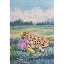 The autograph is delivered to the small Kwai Sister The Year of the Tiger is limited edition painting