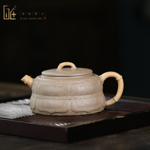 National assistant worker Ruyi line bamboo green stucco 200cc Yixing purple sand pot