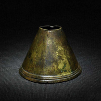 (ghost city) copper horseshoe shaped water bud gold gavel baub auction C1554