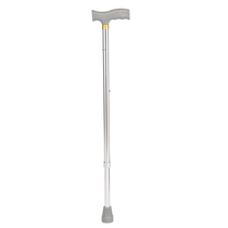 Aluminum alloy elderly crutch walker Non-slip cane walker retractable removable high and low adjustable silver white