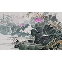(Focus on exemption) Korean painting auction living room hanging picture video to see the goods Jin Yucheng Hetang