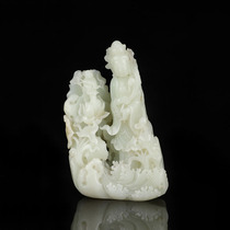 WT07418 Hetian Jade Boy Avalokitesvara