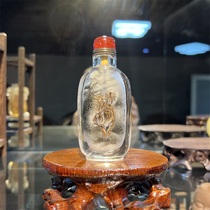 Natural Crystal Xiongfeng Tiger Snuff Snuff Pot interior Painmaker Xugang Works Swaying Pieces Gift Collection