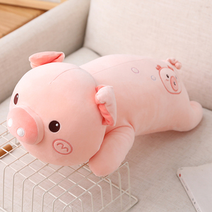 卡通可爱猪猪公仔毛绒玩具床上睡觉抱枕夹腿枕颈枕腰靠泡泡猪玩偶