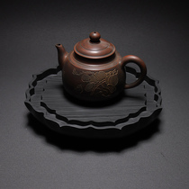 Lotus inkstone type pot bearing] Inkstone Anhui Wenfang Four Treasures She inkstone making skills
