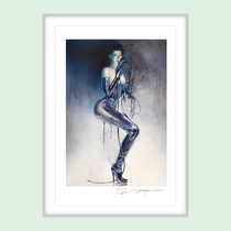 Trend Art Kong Shanji Whip Girllimited edition print fidelity out-of-print with certificate in stock