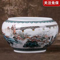 Solitary Collection Department 70 s style theme Hongjiang mud mineral paint hand-painted tank Jiangpang New Town