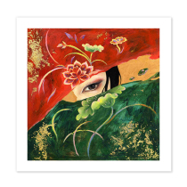 (Release at the bottom price) New cutting-edge national tide artist Xizi (eyes) limited edition decorative painting
