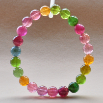 A brand new Brazilian tourmaline bracelet female 8 1mm 20 5g crystal candy rainbow single circle bracelet 33570