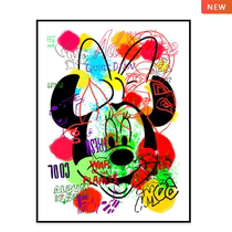 Judas Arrieta Bubble Hall Series Minnie Mouse Limited Edition print with mounting