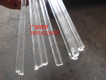 Transparent acrylic reinforced strip plexiglass square bar 6mm * 6mm * 2 meters square stick model strip transparent strip