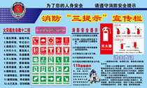 Fire three tips publicity column Fire knowledge Fire safety wall chart poster sticker 100*60CM