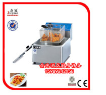 Jieguan brand commercial thickened single-cylinder electric fryer chicken wing machine 8L