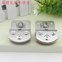 Thickened stainless steel glass cabinet door hinge glass door clamp arc display cabinet glass hinge