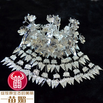Miao dance costumes performance clothes silver jewelry hats silver collars tassels hanging headdresses