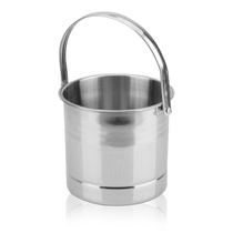 Stainless steel portable single-layer ice bucket bartender tools guest room practical portable bar supplies ice bucket bar ice bucket