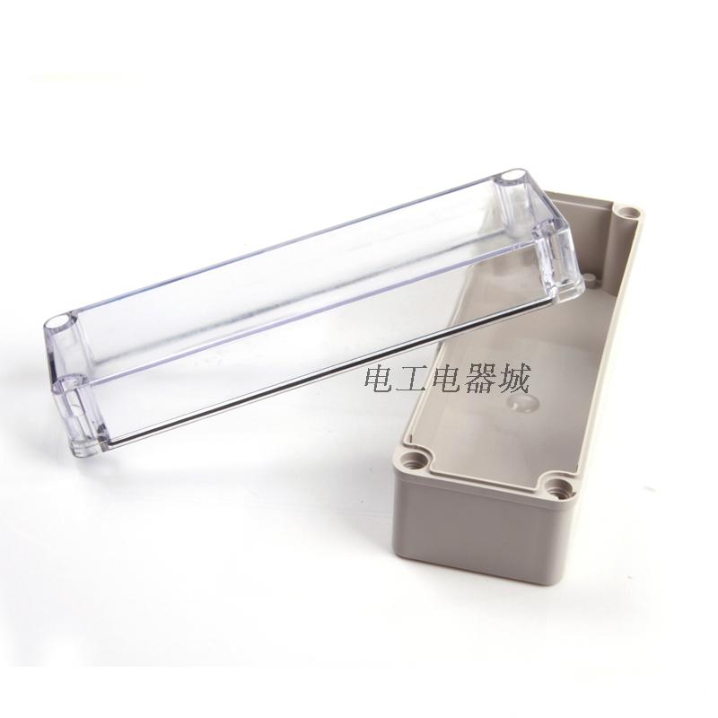 80 x 250 x 85mm transparent cover waterproof wiring box outdoor rain-proof switch box instrument box distribution box