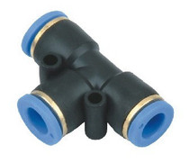 Pneumatic connector PE T-type tee PE14 plug outer diameter 14MM tracheal quick connector