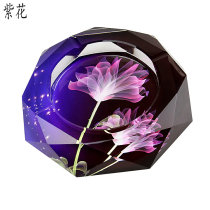Practical fashion crystal ashtray creative gift extra-large boutique European ashtray business company customization