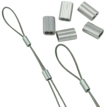 Spike clothes rack lifting clothes rack thickened stainless steel wire rope aluminum sleeve 8-shaped chuck clip joint 1 5MM