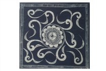 Miao square batik cloth blue indigo grass plant dye mural photo frame Brocade painting square towel wall custom