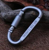 Good quality super hardness large aluminum alloy D type quick hanging with lock mountaineering buckle fast hanging outdoor products 002