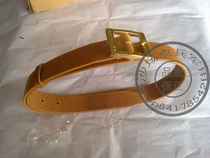 Special pure yellow cowhide belt Pilot cowhide belt