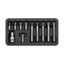 Easy-Eltrao steam repairing tool twelve corner 10MM screwup head set of 11 pieces of screwdriver screw batch head YT-0415