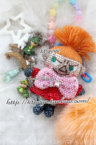 Austrian crystal stick Diamond mumming small fat fat family Asian beauty pendant car hanging bag hanging custom