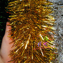 14cm Super widened color strip gold silver Red Green Christmas tree encrypted hair strip stair Christmas decoration