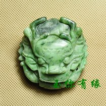 Nanyang natural Dushan jade belt buckle faucet dragon bully world belt buckle single Jade single jade belt buckle