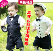 2020 Korean version of new baby birthday dress boy student stage performance flower girl dress summer suit