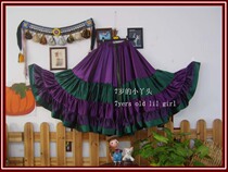 Belly dance flamenco popular 4 layers 20 meters snow thick big dance skirt 9EX20