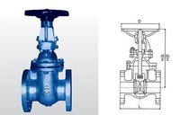 Emeco 6196B cast iron open rod flange gate valve DN50---DN300