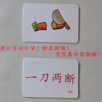 Idioms picture Kaduman literacy class early education storybook right brain development textbook toy 0 to 6 years old