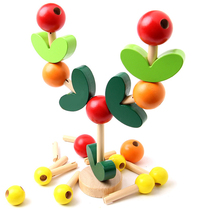 1-3-4-5 years old early education teaching aids Wooden childrens puzzle force Kindergarten toys scrabble wisdom tree game puzzle