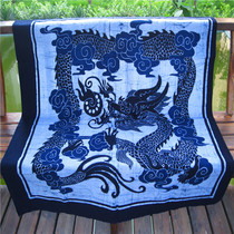 Batik square tablecloth ethnic minority characteristic home decoration Guizhou batik single-layer wall painting thick dragon