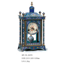 Clock antique mechanical clock) cloisonne clock boutique magic News clock creative station clock home decoration