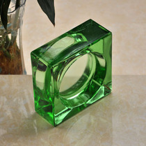 Hot melt solid glass tiles-emerald factory direct sales background wall partition colored glass brick partition wall