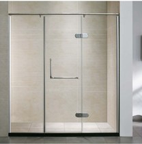 Shower room cover door bathroom swing door bathing room project site tempered glass by safety underwriting