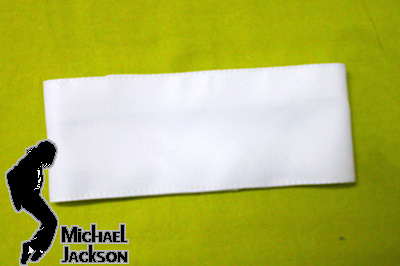 ★ MJ ★ Michael Jackson Classic Logo Clothing Accessories White Sleeve Armband Armband