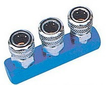 Pneumatic component multi-pipeline air exhaust MLT-3 position air exhaust three-row quick connector