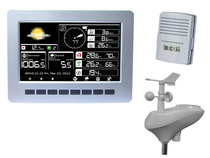 Wireless weather station WiFi connected solar charging wireless transmission data upload data storage