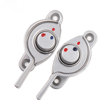 Plastic steel sliding doors and windows Red and blue point crescent lock window lock Sliding window lock Aluminum alloy window insurance crescent lock